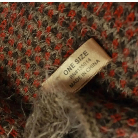 Janice Boho Fringe Poncho - One Size - Picture 10 of 10